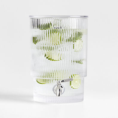 View Atwell 1.7-Gallon Ribbed Glass Drink Dispenser details