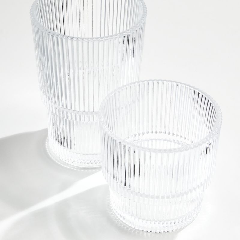 Atwell Stackable Ribbed Double Old-Fashioned Glass