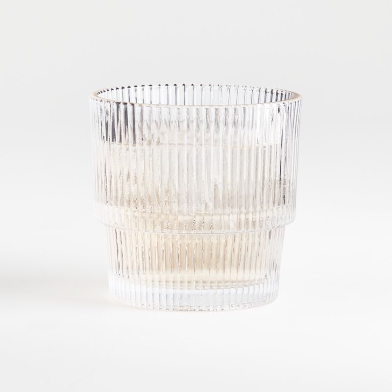 HEAVY DRINKING GLASSES, RIBBED SIDES - McLaughlin Auctioneers, LLC