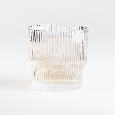 View Atwell 11-Oz. Stackable Ribbed Double Old-Fashioned Glass details