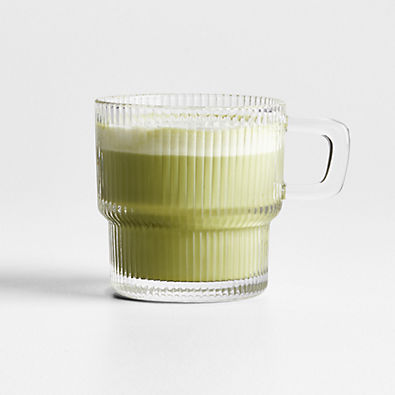View Atwell 10-oz. Stackable Ribbed Glass Mug details