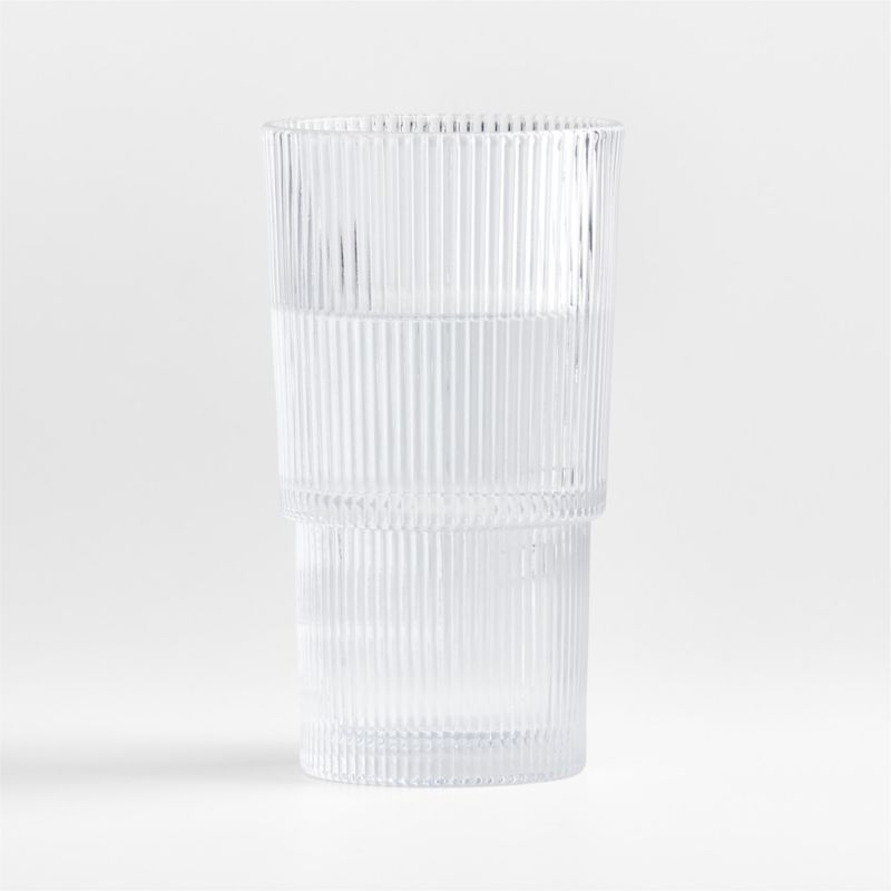 Atwell Stackable Ribbed Double Old-Fashioned Glass