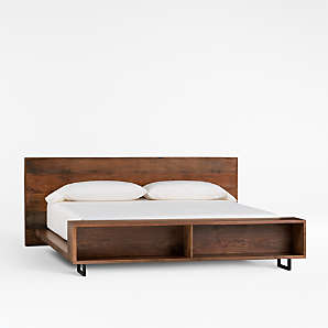Wood Cal King Beds Crate And Barrel, California King Wood Bed