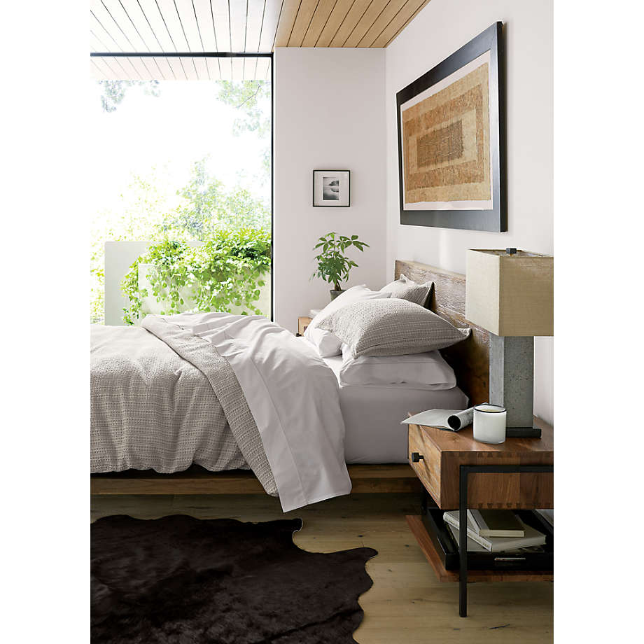 Lindstrom Cotton White Full/Queen Duvet Cover + Reviews Crate