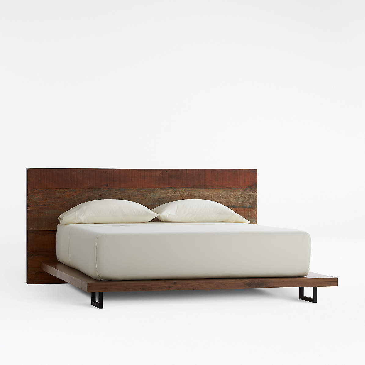 Atwood Reclaimed Wood Queen Bed, King Bed Without Frame