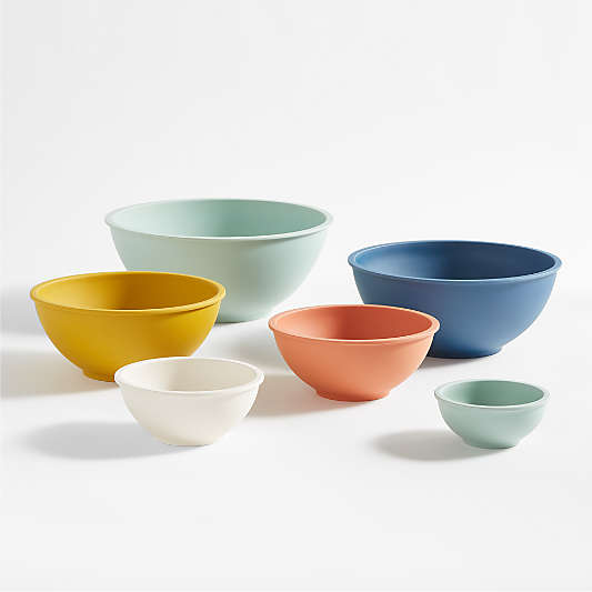 Aubin Melamine Colorful Bowls, Set of 6