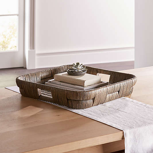 Auburn Square Woven Tray