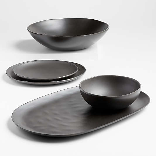 Audley Dark Grey Bamboo Melamine Cereal Bowl