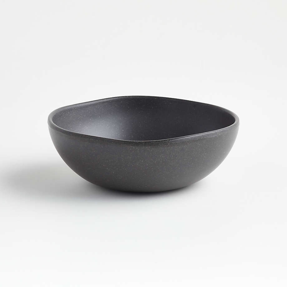 Audley Grey Bamboo and Outdoor Melamine Bowl + Reviews | Crate & Barrel