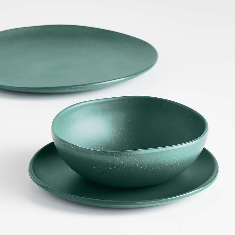 teal melamine dinnerware