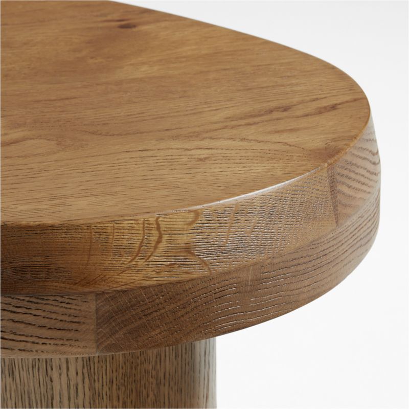 Augie Brown Oak Wood 48" Coffee Table by Jake Arnold - image 9 of 14