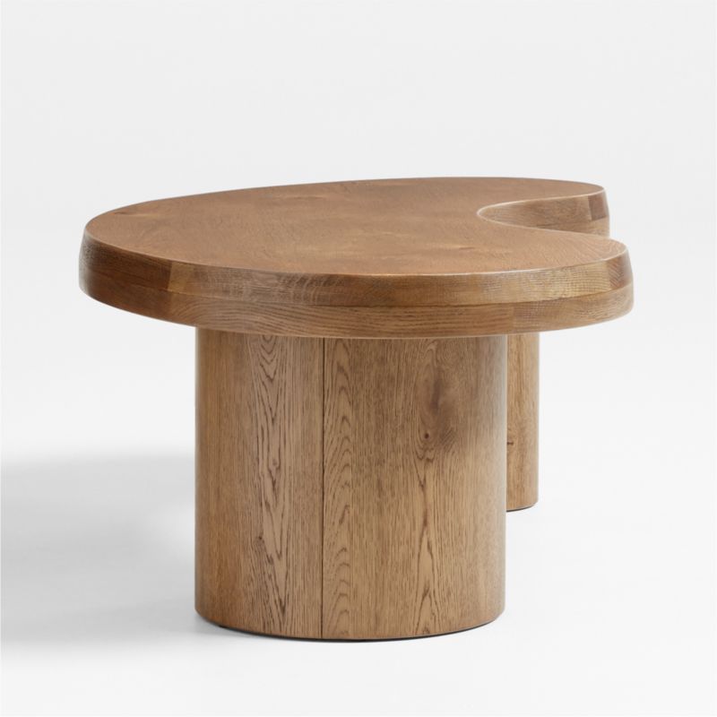 Augie Brown Oak Wood 48" Coffee Table by Jake Arnold - image 10 of 14