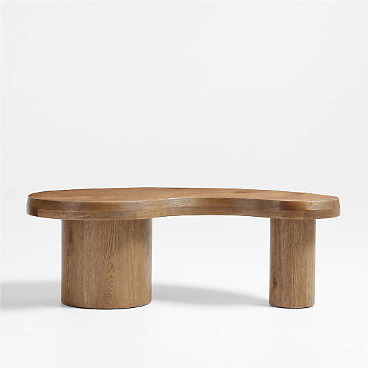 Augie and Winslow Brown Oak Wood Nesting Tables by Jake Arnold