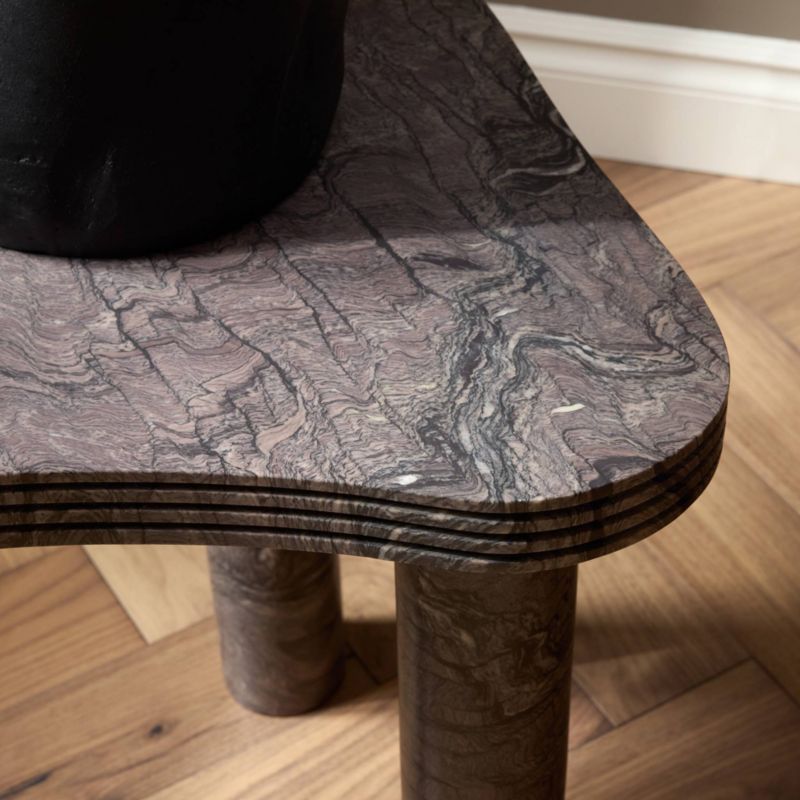 Aurel Marble 24" End Table - image 2 of 7