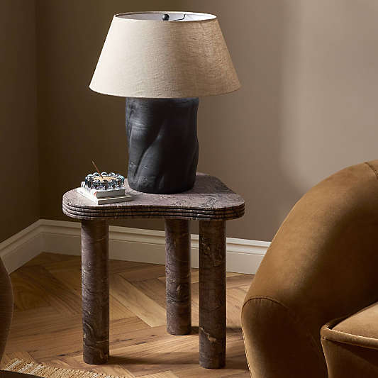 Aurel Marble 24" End Table