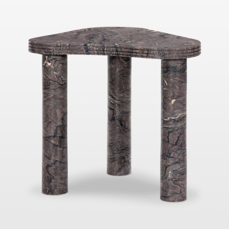 Aurel Marble 24" End Table - image 3 of 7