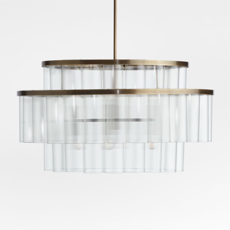 Aurora Brass & Glass Chandelier Light - image 4 of 7