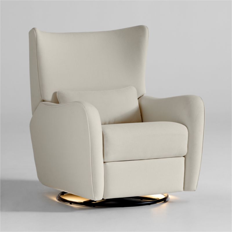 Aurora Cream Nursery Power Recliner Chair with Metal Base - image 8 of 9