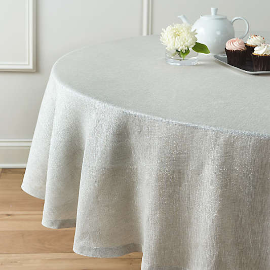 Aurora Linen 90" Round Tablecloth