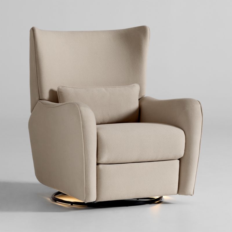 Aurora Natural Nursery Power Recliner Chair with Night-Light, Electronic Control and USB with Metal Base - image 7 of 8