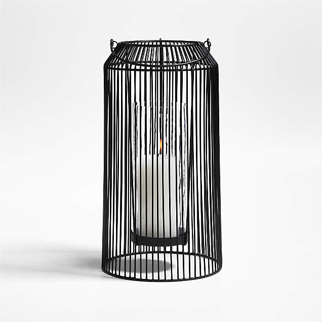 Ora Black Wire Lanterns Crate And Barrel Canada 8212