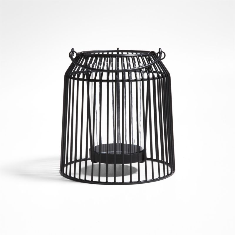 Austell Small Black Metal Outdoor Lantern 8" - image 8 of 9