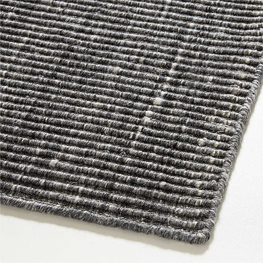 Austin Performance Handwoven Carbon Grey Area Rug