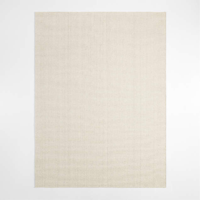 Austin Performance Handwoven Sand Ivory Area Rug 8'x10' | Crate & Barrel
