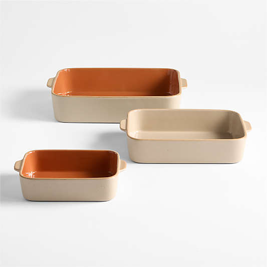 Autumn Speckle 3-Piece Ceramic Bakers Set