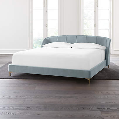 Ava Stone Blue King Bed Reviews, Crate And Barrel Bedroom Furniture Reviews