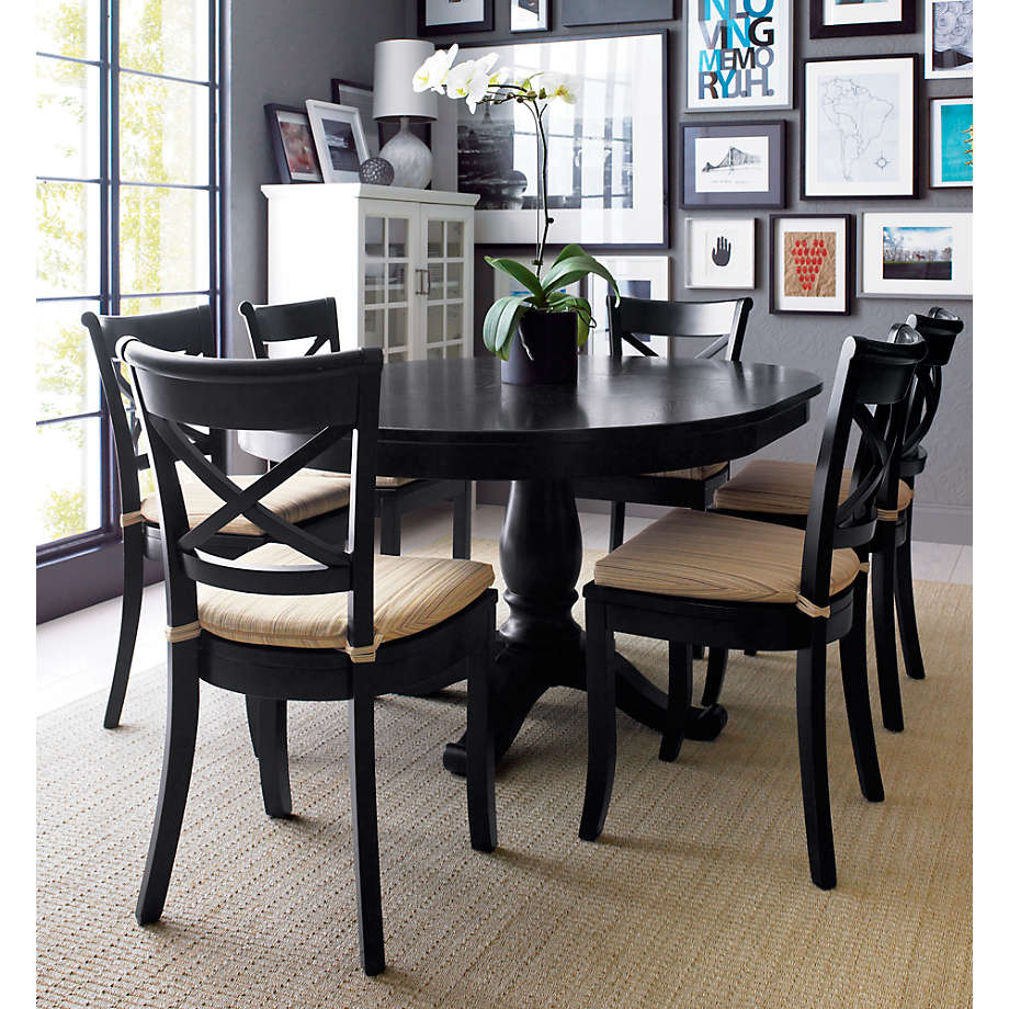 all black dining set