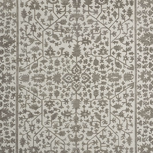 Avalon Wool Hand-Knotted Taupe Brown Area Rug 8'x10'