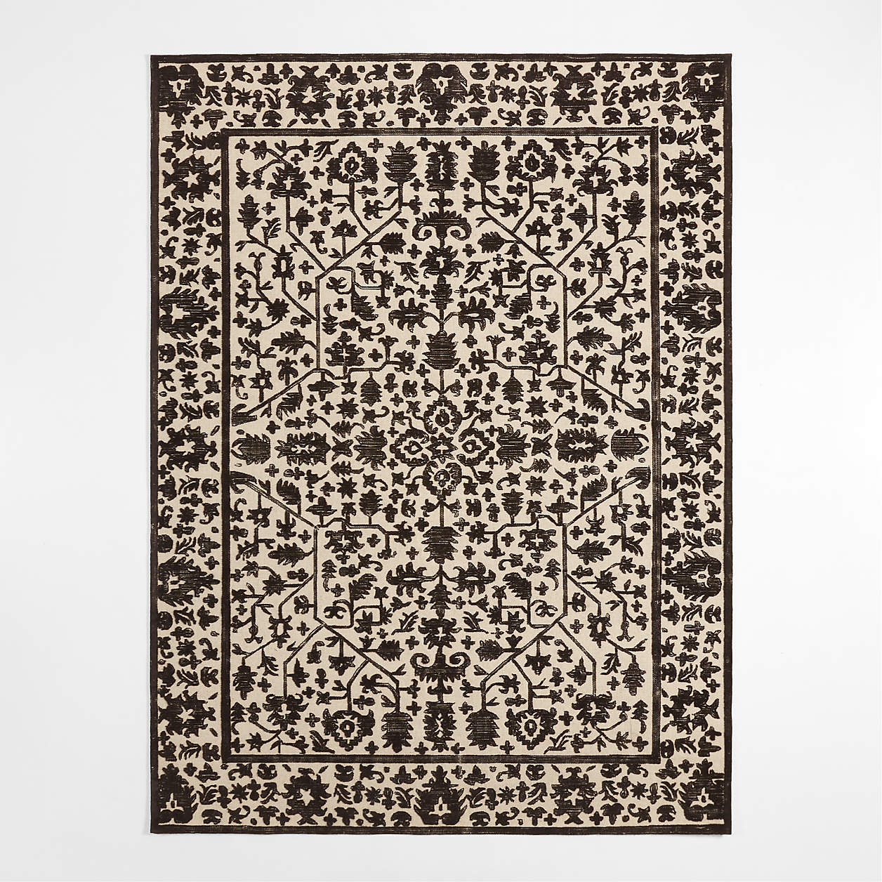 Avalon Wool HandKnotted Charcoal Grey Area Rug 8'x10' + Reviews Crate & Barrel