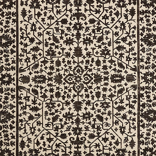 Avalon Wool Hand-Knotted Charcoal Grey Rug Swatch 12"x18"