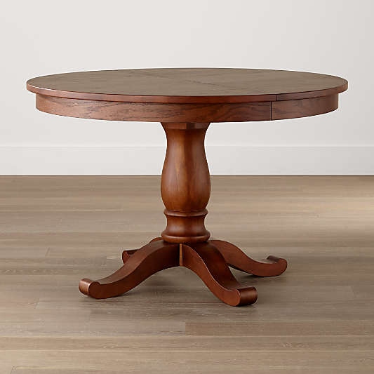 Avalon 45" Tea Brown Round Extension Dining Table