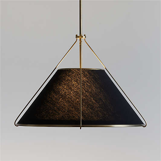 Remi Black Conical Pendant Light