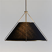 Navara Black Antiqued Wall Mirror 40"x47"