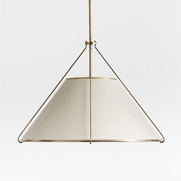 Lia Pendant Light with Shade + Reviews | Crate & Barrel Canada