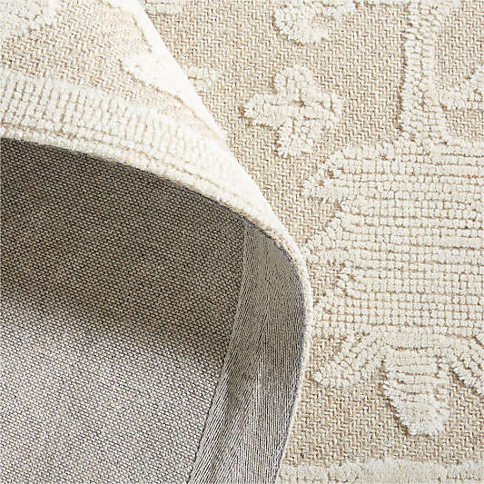 Avalon Wool Hand-Tufted Taupe Rug Swatch 12"x18"