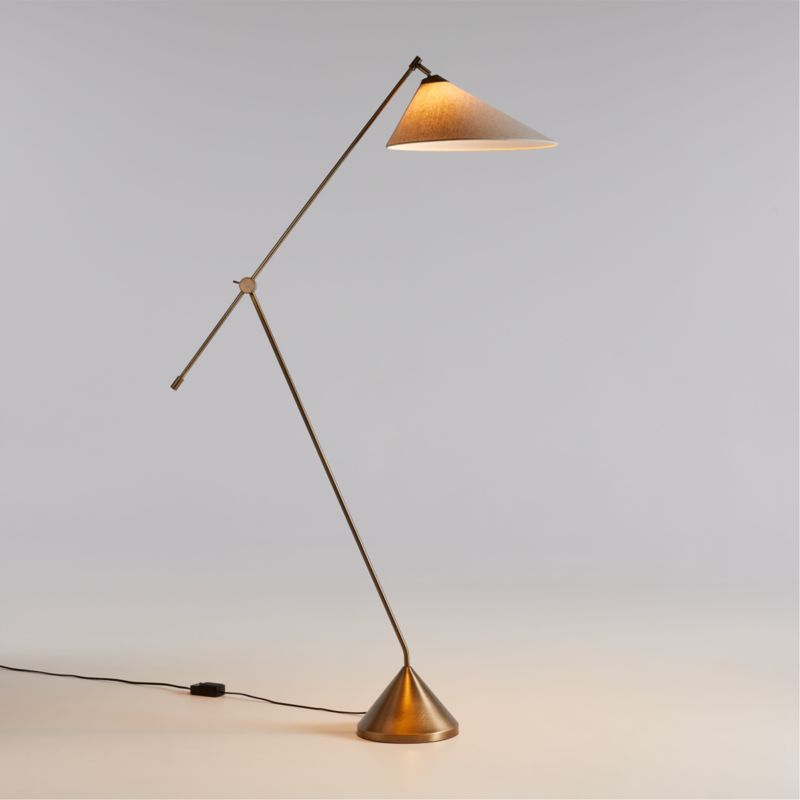 Viewing product image Avant Metal Articulating Floor Lamp with Fabric Shade - image 1 of 9