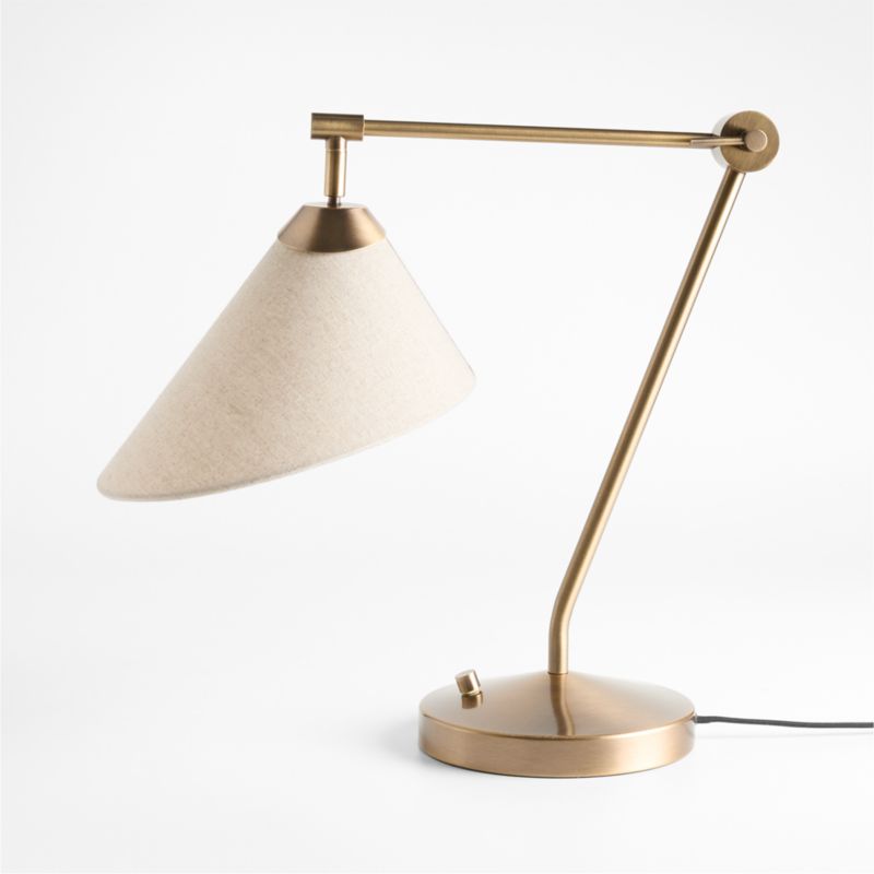 Avant Metal Task Lamp with Fabric Shade 28.2" - image 8 of 10