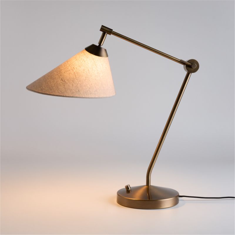 Avant Metal Task Lamp with Fabric Shade 28.2" - image 0 of 10