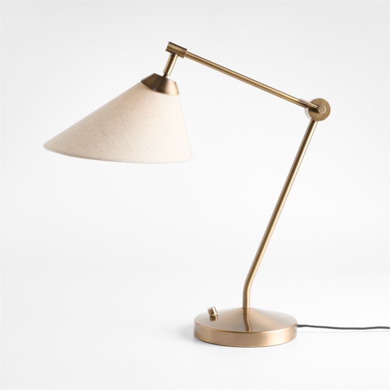 Avant Metal Task Lamp with Fabric Shade 28.2" - image 6 of 10