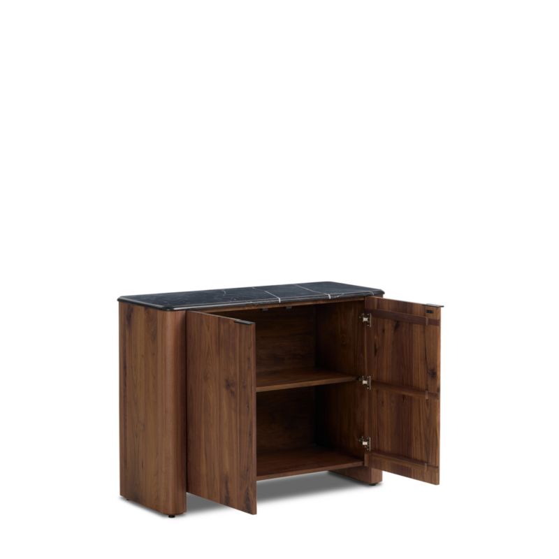 Aven 45" Walnut Entryway Cabinet with Marble Top - image 4 of 8