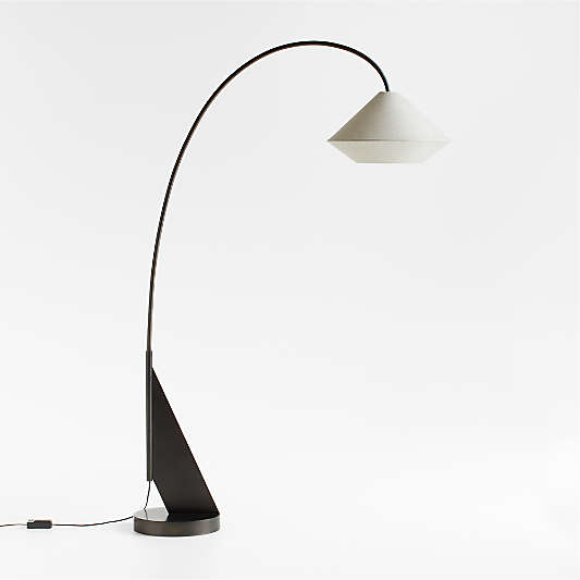 Avenir Dark Bronze Metal Arc Floor Lamp