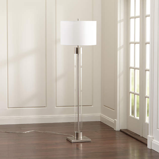 Avenue Nickel Floor Lamp Reviews, Clear Floor Lamp