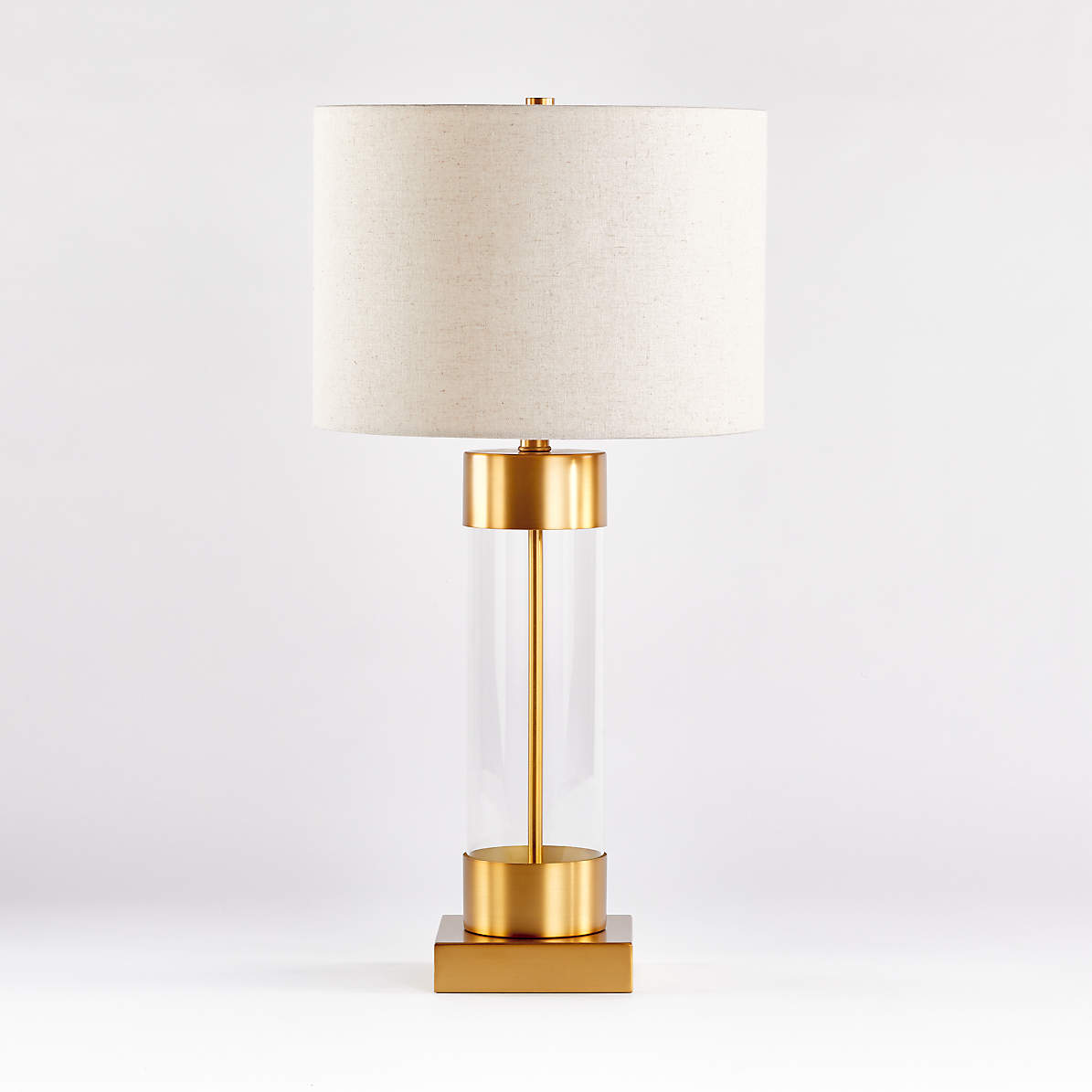Avenue Brass Table Lamp With Usb Port, Tall Table Lamp With Usb Port
