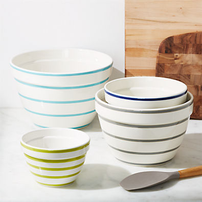 View Avery Striped Mixing Bowls, Set of 4 details