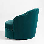 View Avery Emerald Velvet Nursery Swivel Chair - image 8 of 10