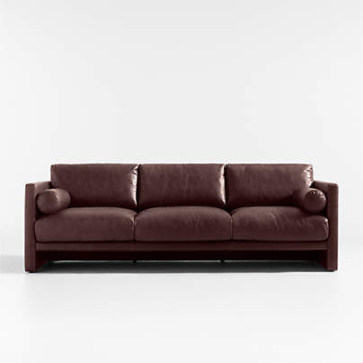 Aviator Leather Sofa 88"